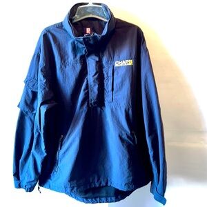 Rare Ralph Lauren Chaps Half Zip Pullover Hoodie Jacket Men Size L